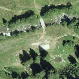 Sand Volleyball Court — aerial view