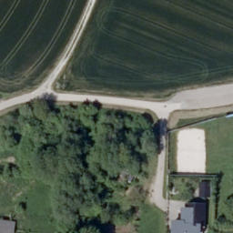 Sand Volleyball Court — aerial view