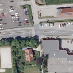 Sand Volleyball Court — aerial view