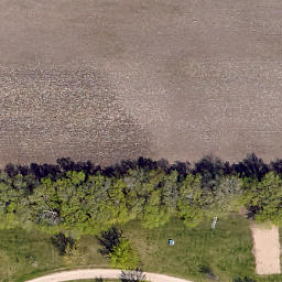 Barnesville Beach Volleyball Court #3 — aerial view