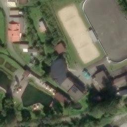 Sand Volleyball Court — aerial view