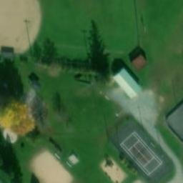 Saint-Casimir Beach Volleyball Court — aerial view
