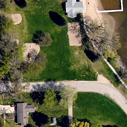 Barnesville Beach Volleyball Court #2 — aerial view