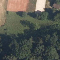 Sand Volleyball Court — aerial view