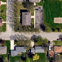 Barnesville Beach Volleyball Court #1 — aerial view