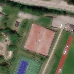 Sand Volleyball Court — aerial view