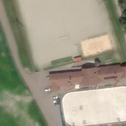 Sand Volleyball Court — aerial view
