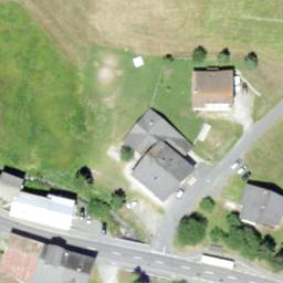 Grass Volleyball Court — aerial view