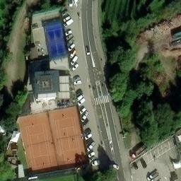 Sand Volleyball Court — aerial view