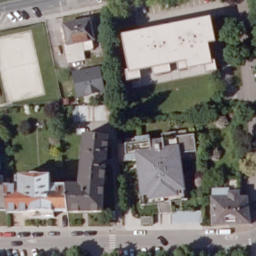 Ingeborg Bachmann Gymnasium Beach Volleyball Platz — aerial view