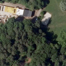 Sand Volleyball Court — aerial view