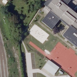 Sand Volleyball Court — aerial view