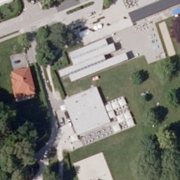 Sand Volleyball Court — aerial view