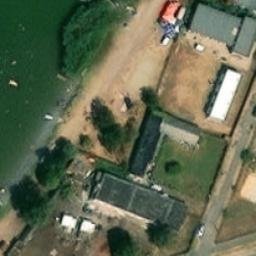 Sand Volleyball Court — aerial view