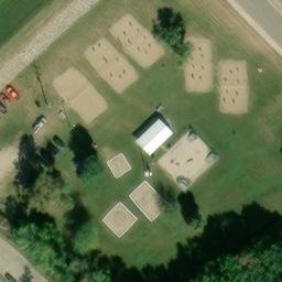 Enderlin Beach Volleyball Court #3 — aerial view