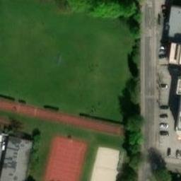 Sand Volleyball Court — aerial view