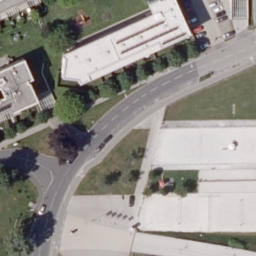 Sand Volleyball Court — aerial view