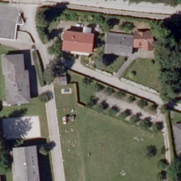 Sand Volleyball Court — aerial view