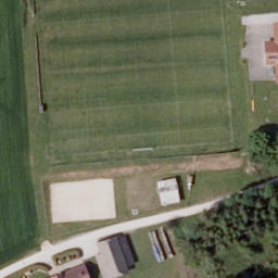 Beachvolleyballplatz — aerial view