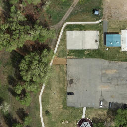 East Helena Beach Volleyball Court — aerial view