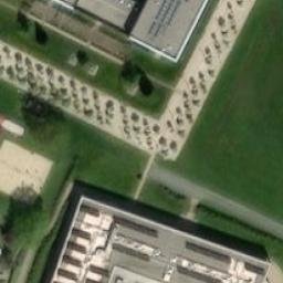 Sand Volleyball Court — aerial view