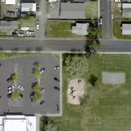 Yakima Beach Volleyball Court #2 — aerial view