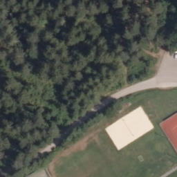Beachvolleyballplatz — aerial view