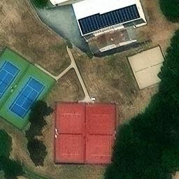 Sand Volleyball Court — aerial view