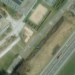 Sand Volleyball Court — aerial view