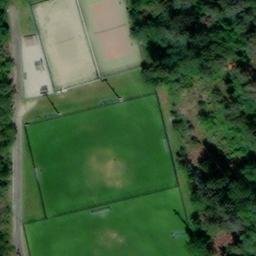 Sand Volleyball Court — aerial view