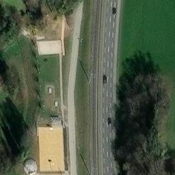 Sand Volleyball Court — aerial view