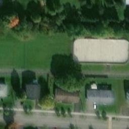 Laurier-Station Beach Volleyball Court #2 — aerial view