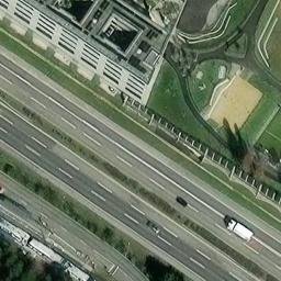 Sand Volleyball Court — aerial view