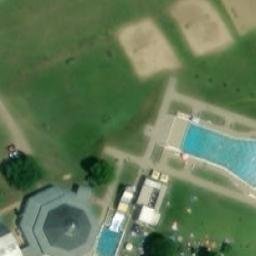 Sand Volleyball Court — aerial view