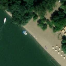 Sand Volleyball Court — aerial view