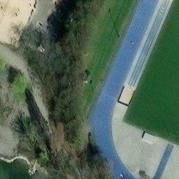 Sand Volleyball Court — aerial view