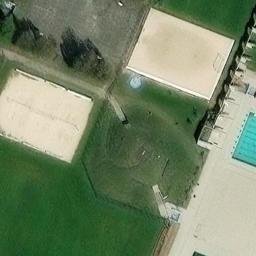 Sand Volleyball Court — aerial view