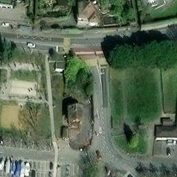 Sand Volleyball Court — aerial view