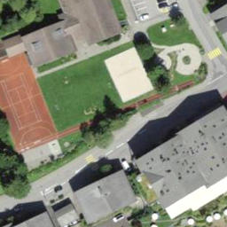 Sand Volleyball Court — aerial view