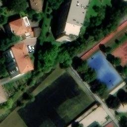 Volleyball Court near Bolzano - Bozen — aerial view