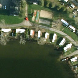 Mont-Laurier Beach Volleyball Court — aerial view