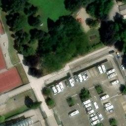 Sand Volleyball Court — aerial view