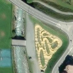 Sand Volleyball Court — aerial view