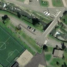 Sand Volleyball Court — aerial view