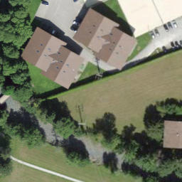 Sand Volleyball Court — aerial view