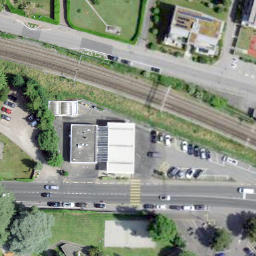 Sand Volleyball Court — aerial view