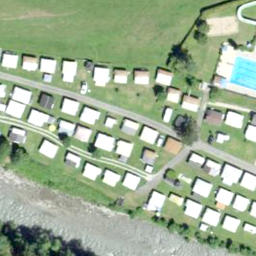 Sand Volleyball Court — aerial view