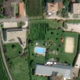 Sand Volleyball Court — aerial view