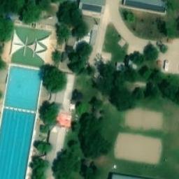 Sand Volleyball Court — aerial view