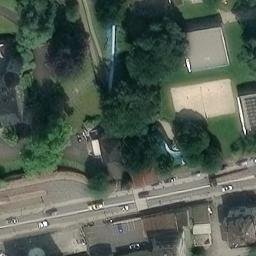 Sand Volleyball Court — aerial view